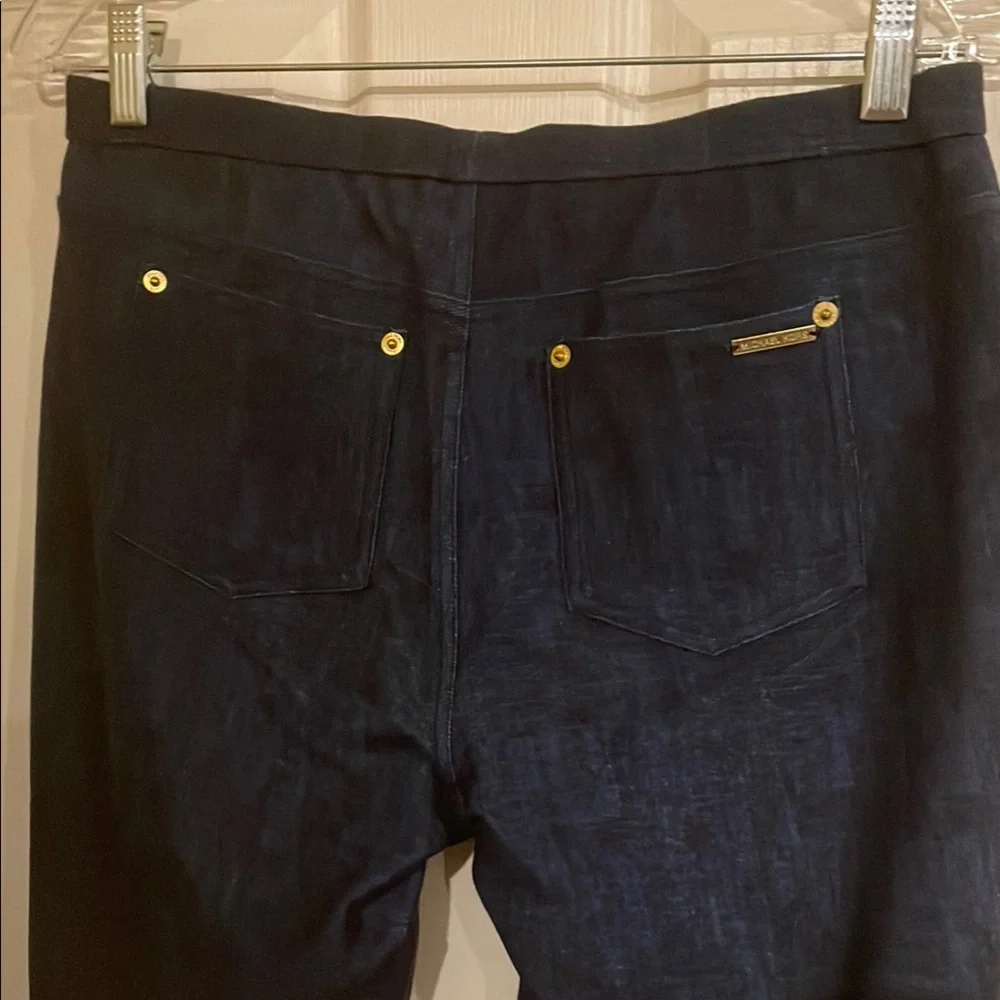 Michael Kors Blue Skinny Pants Sleek Design Stretch Jeggings - Picture 5 of 5